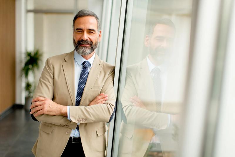 Portrait of senior businessman in the office