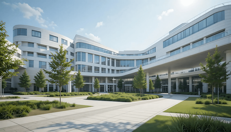 Contemporary Hospital Building