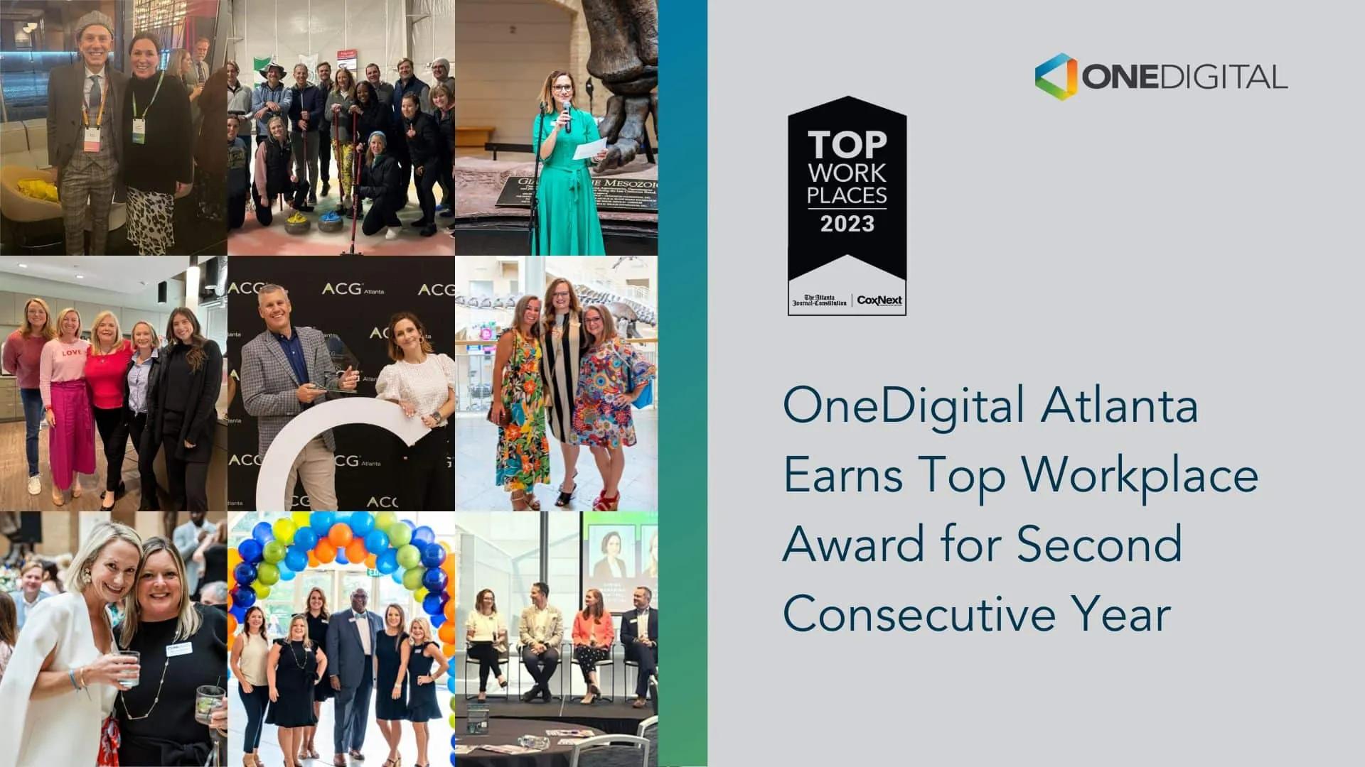 OneDigital Atlanta Recognized with Top Workplace Award for 2023 ...