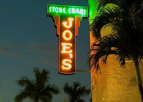 Joe's Stone Crab Sign