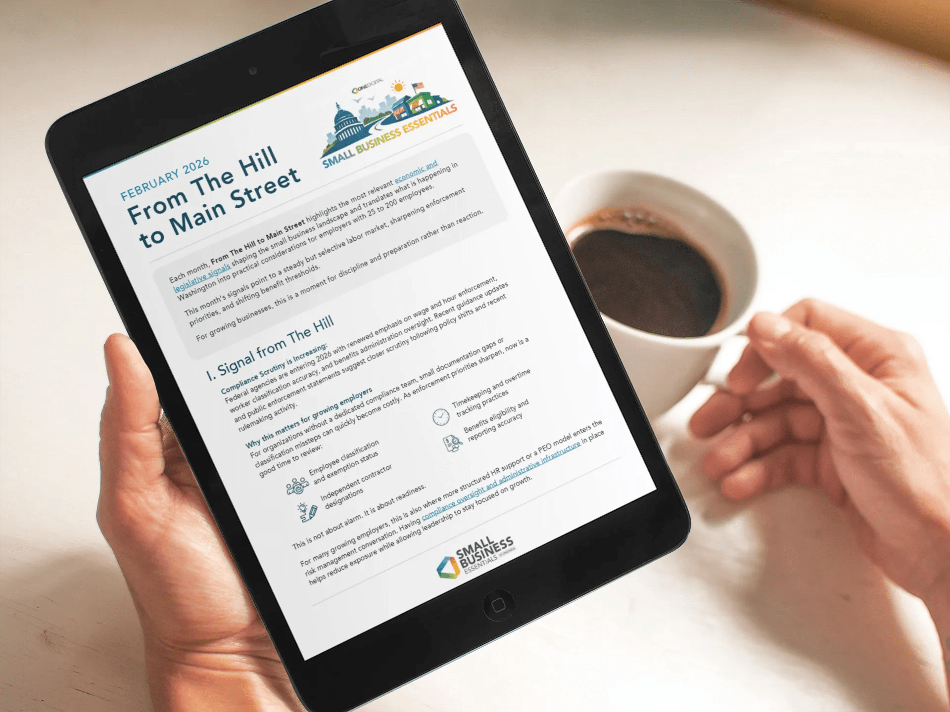 From the Hill to Main Street Mockup