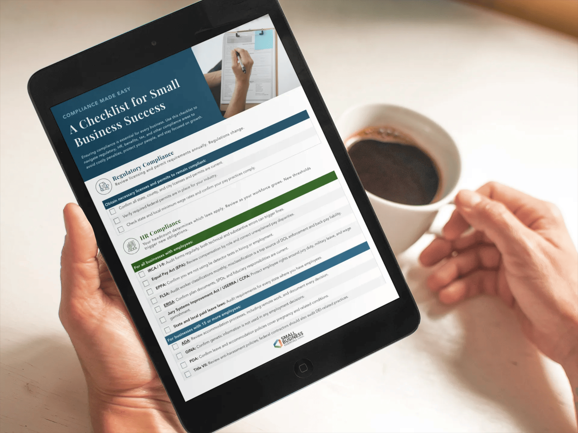 SBE Compliance Checklist Mockup