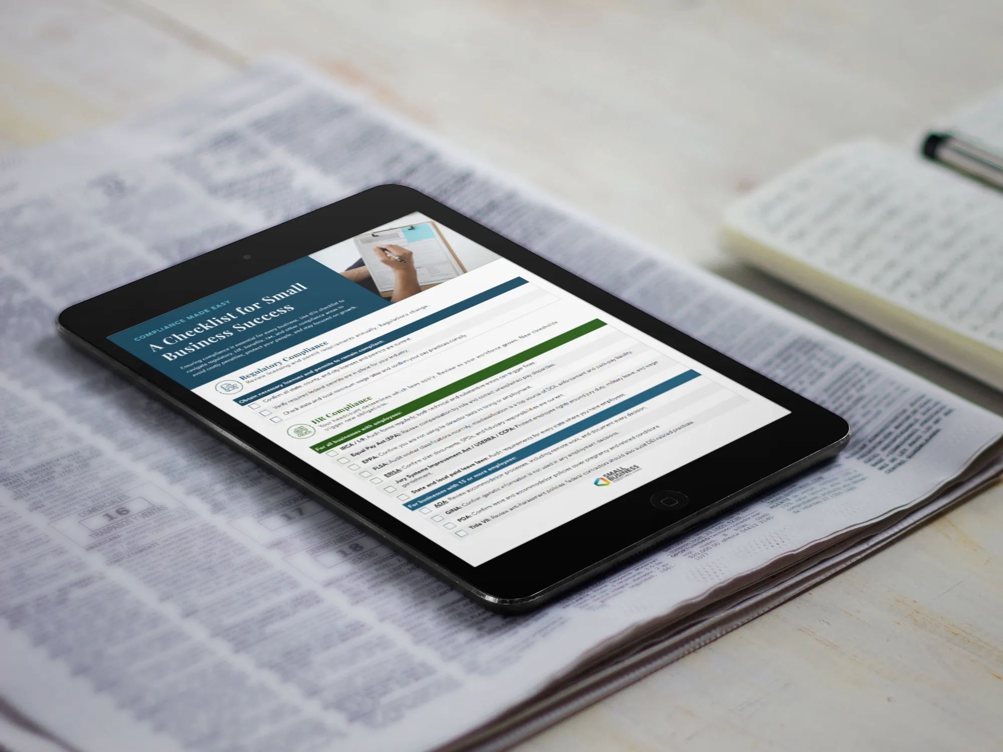 SBE Compliance Checklist Mockup