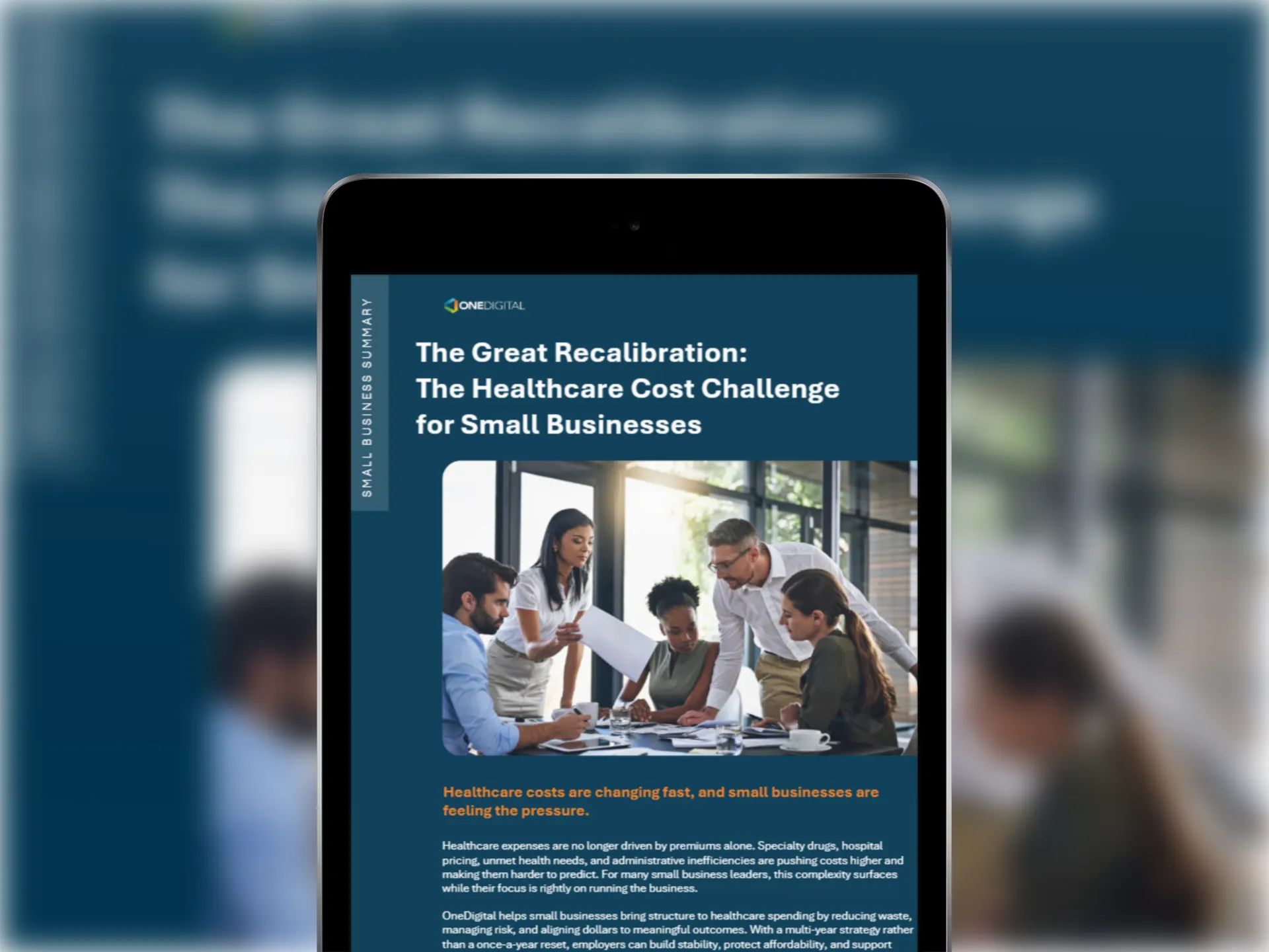 SBE The Great Recalibration Mockup